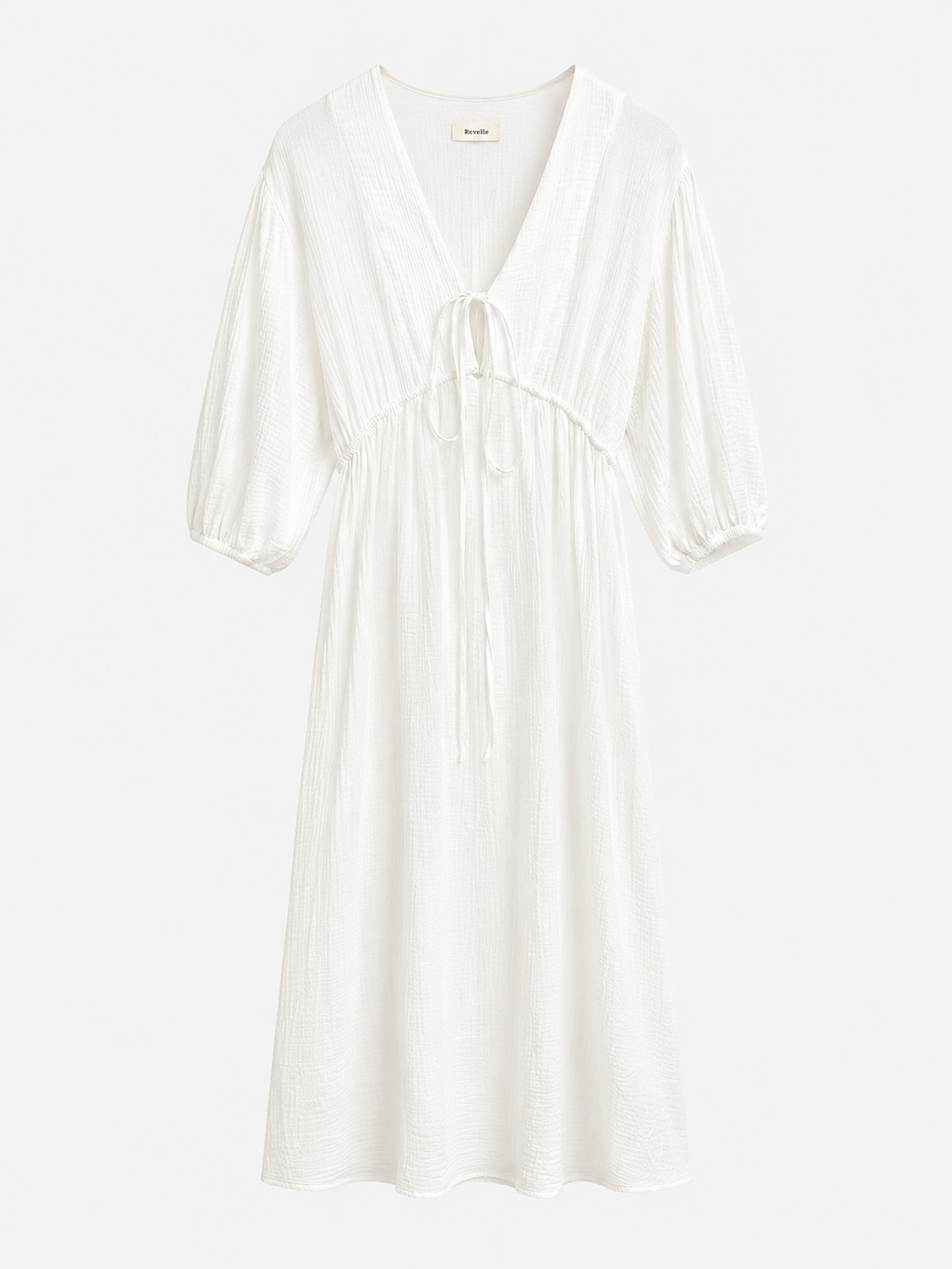 Robe longue fluide à encolure V