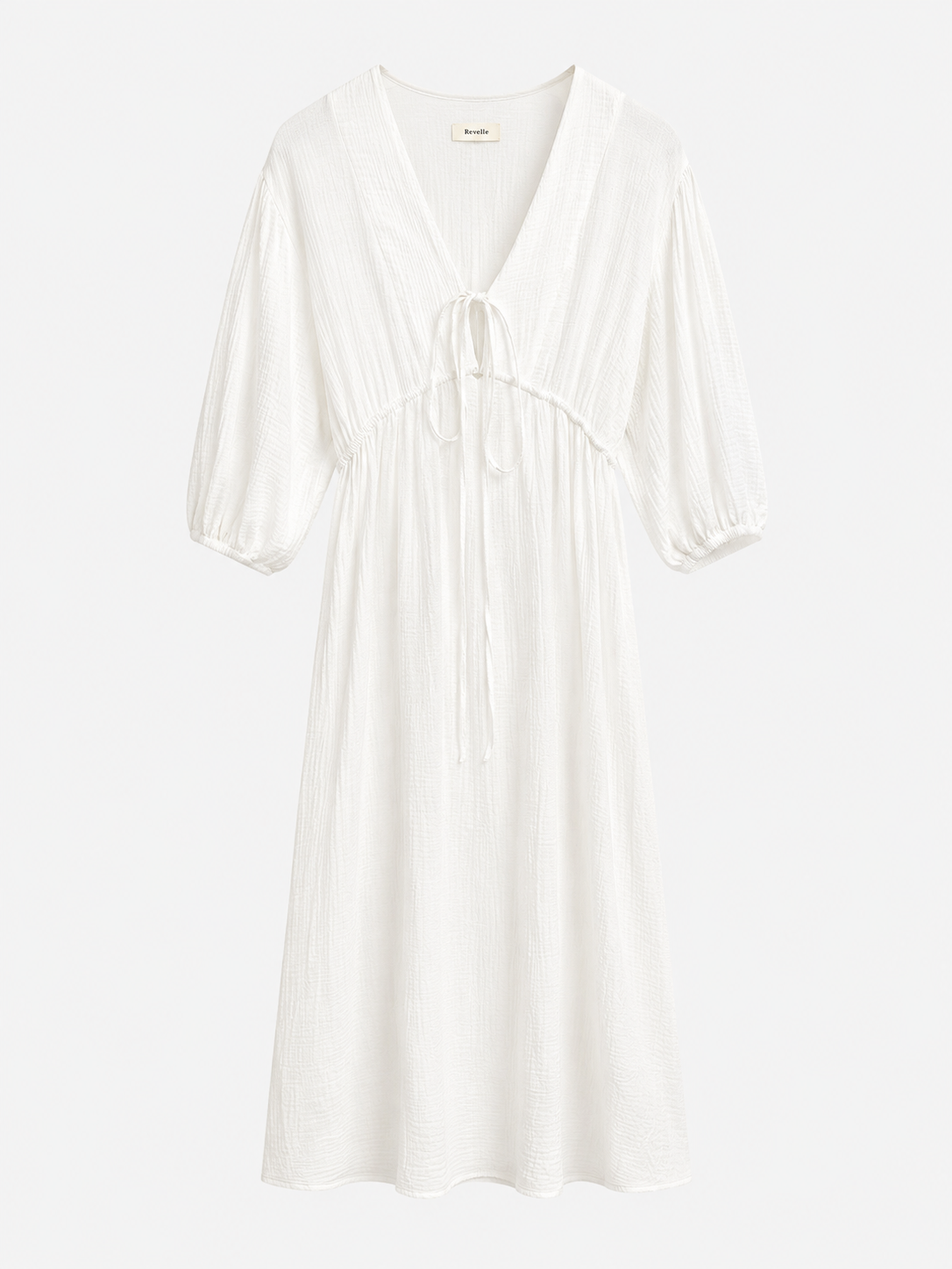 Robe longue fluide à encolure V