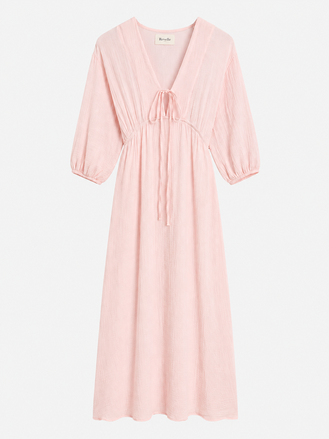 Robe longue fluide à encolure V