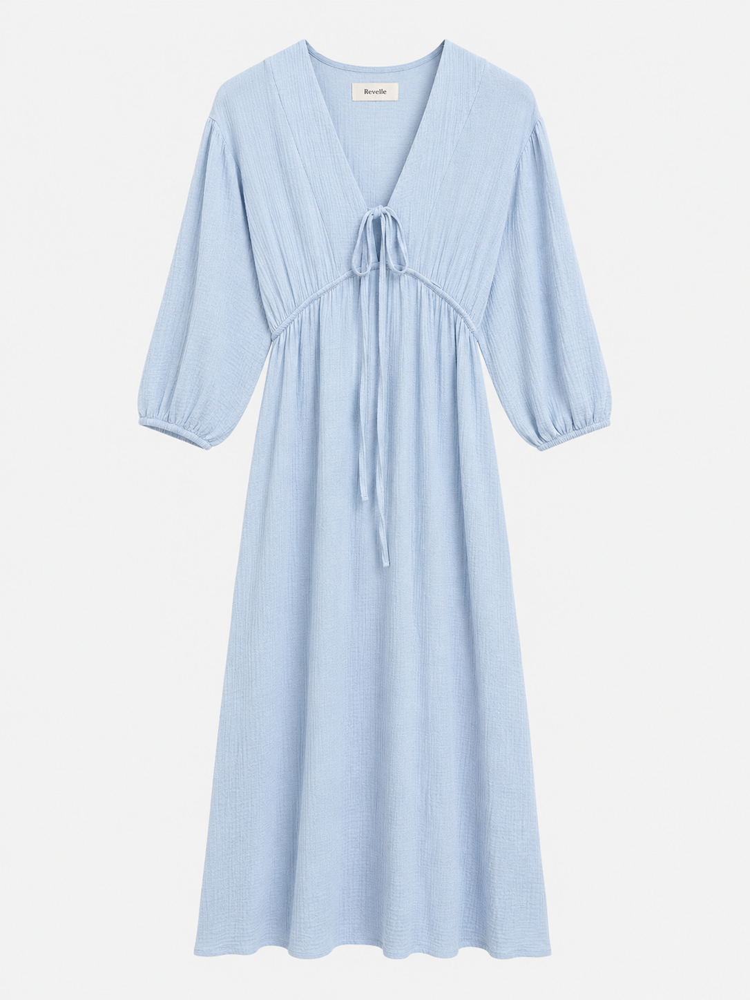 Robe longue fluide à encolure V