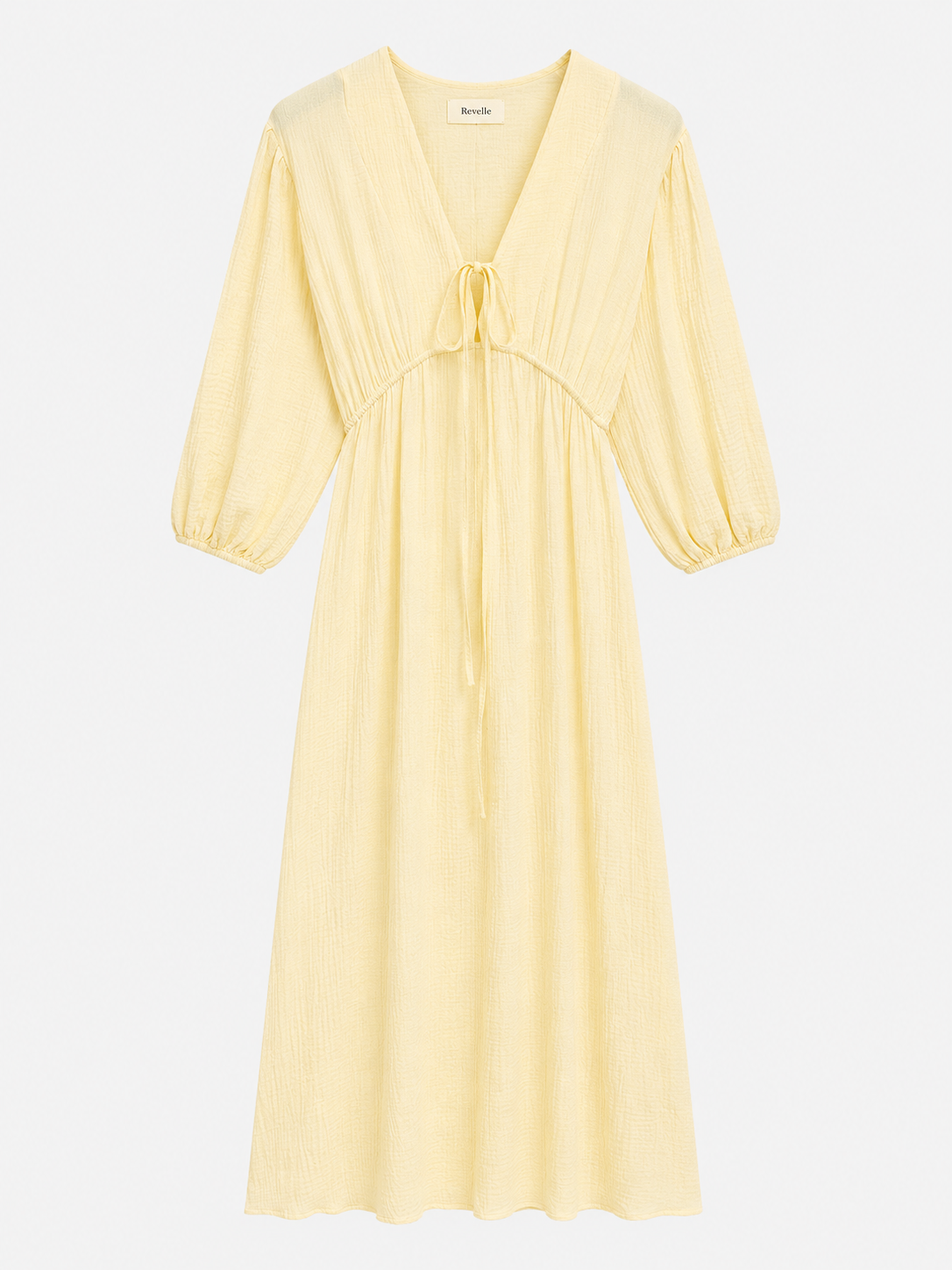 Robe longue fluide à encolure V